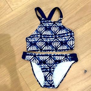 Roxy two piece swimsuit, size small, EUC